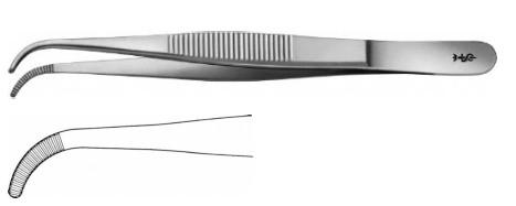 ПІНЦЕТ АНАТОМІЧНИЙ ВИГН. 140MM